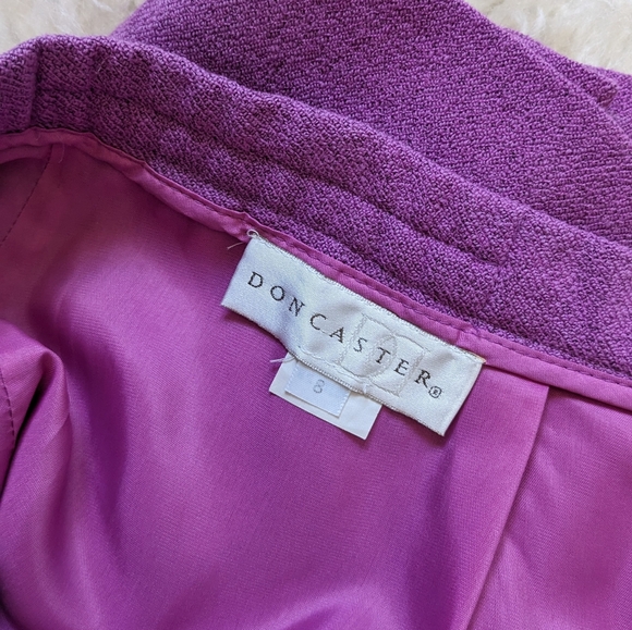 Don Caster Purple Wool Skirt Size 8 - Picture 7 of 7